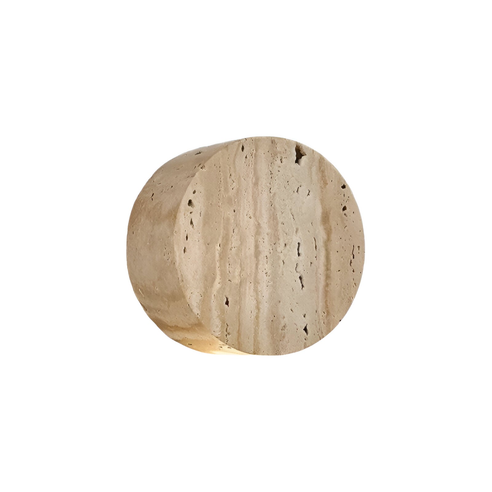 Wabi Sabi Travertine Sconce with Up Down Glow