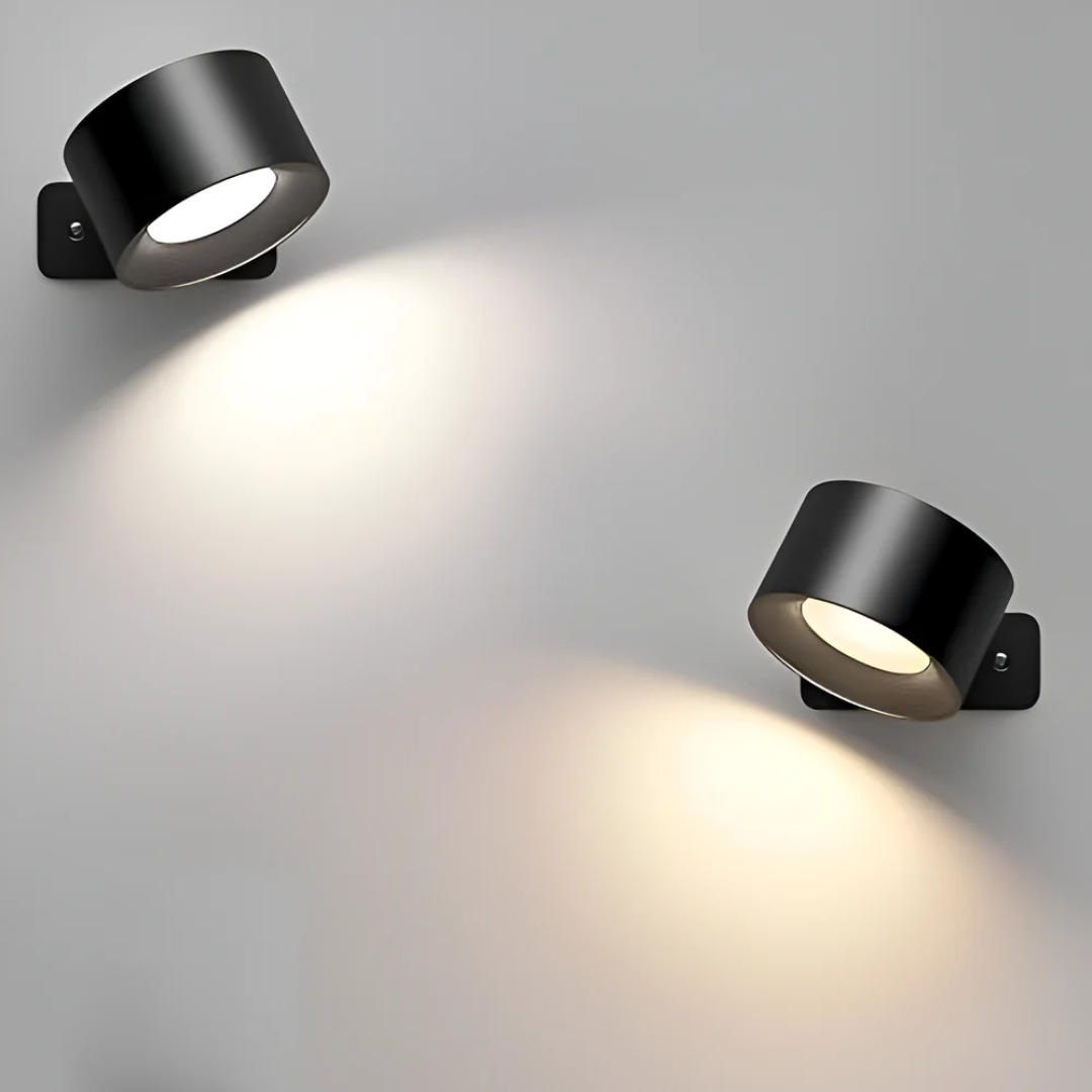 Modern Adjustable LED Wall Light with Wood