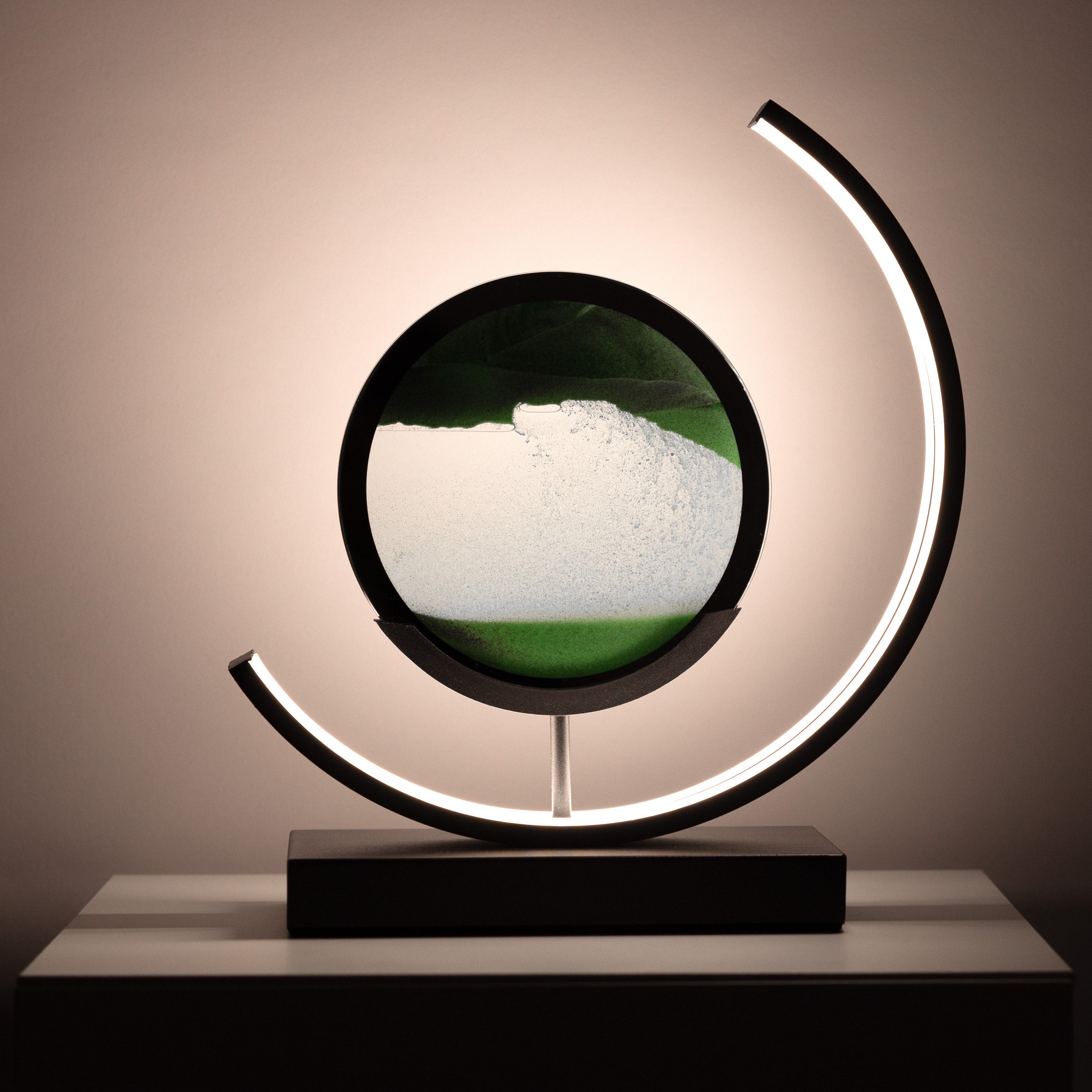 Minimalist Moving Sand Art Lamp with LED Glow