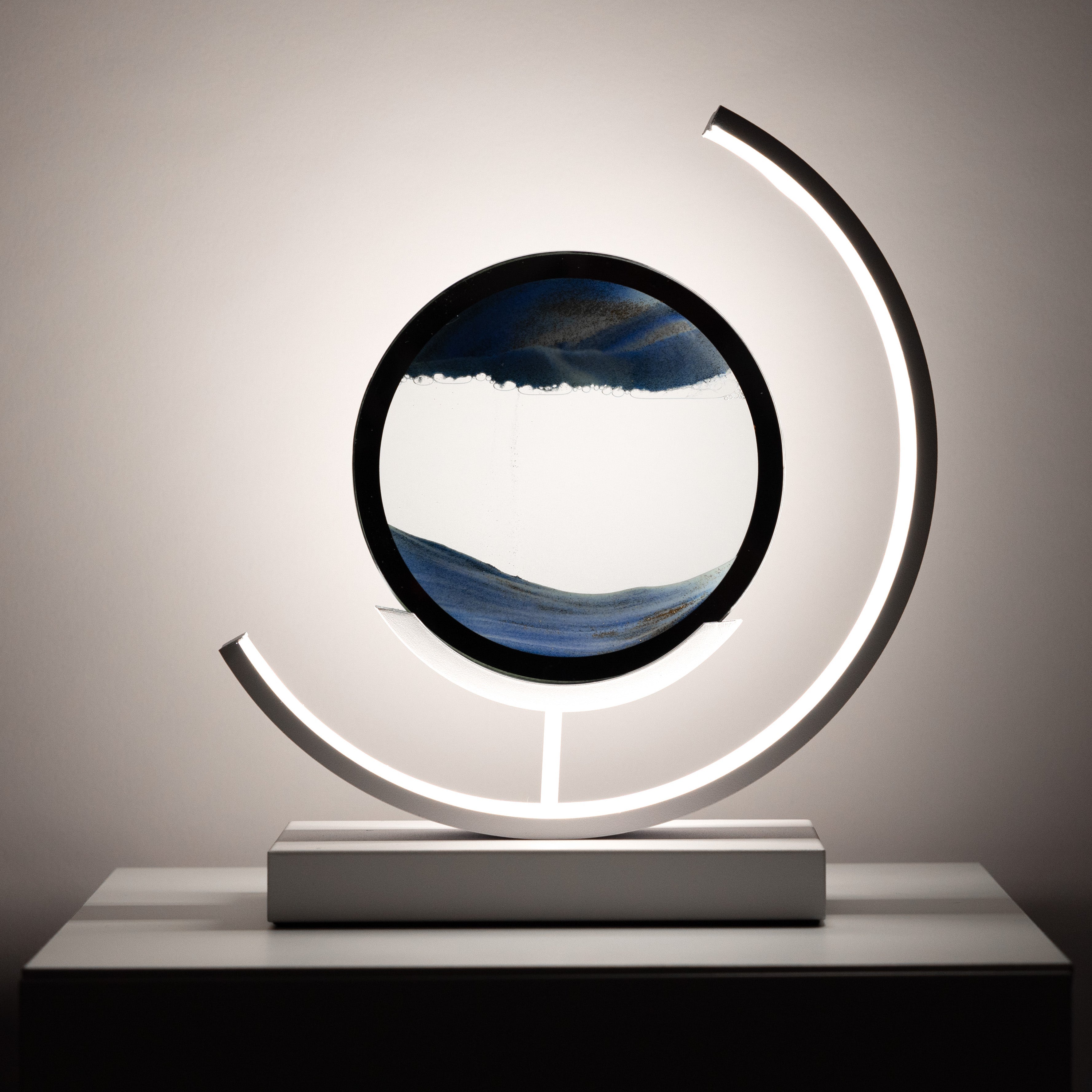 Minimalist Moving Sand Art Lamp with LED Glow