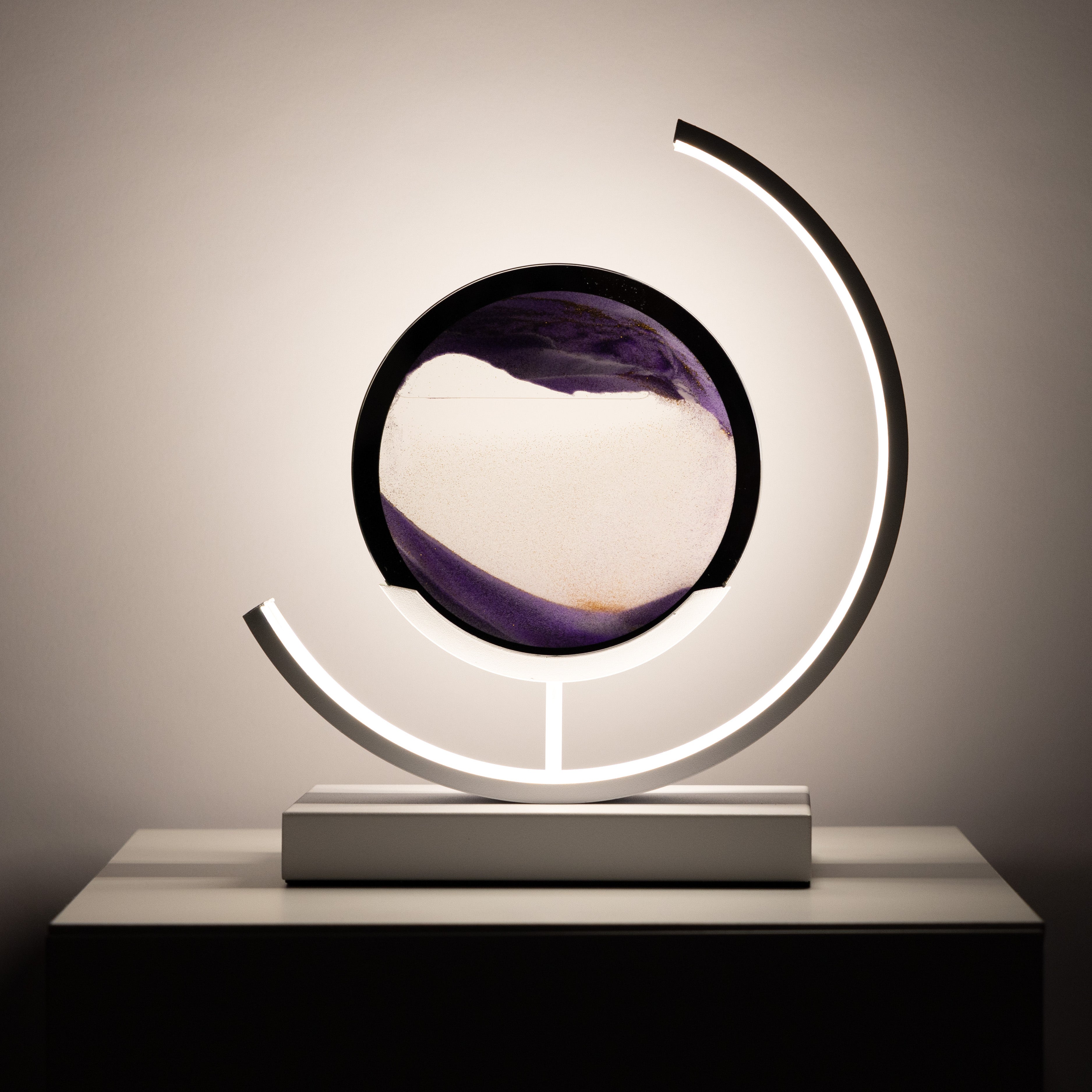 Minimalist Moving Sand Art Lamp with LED Glow