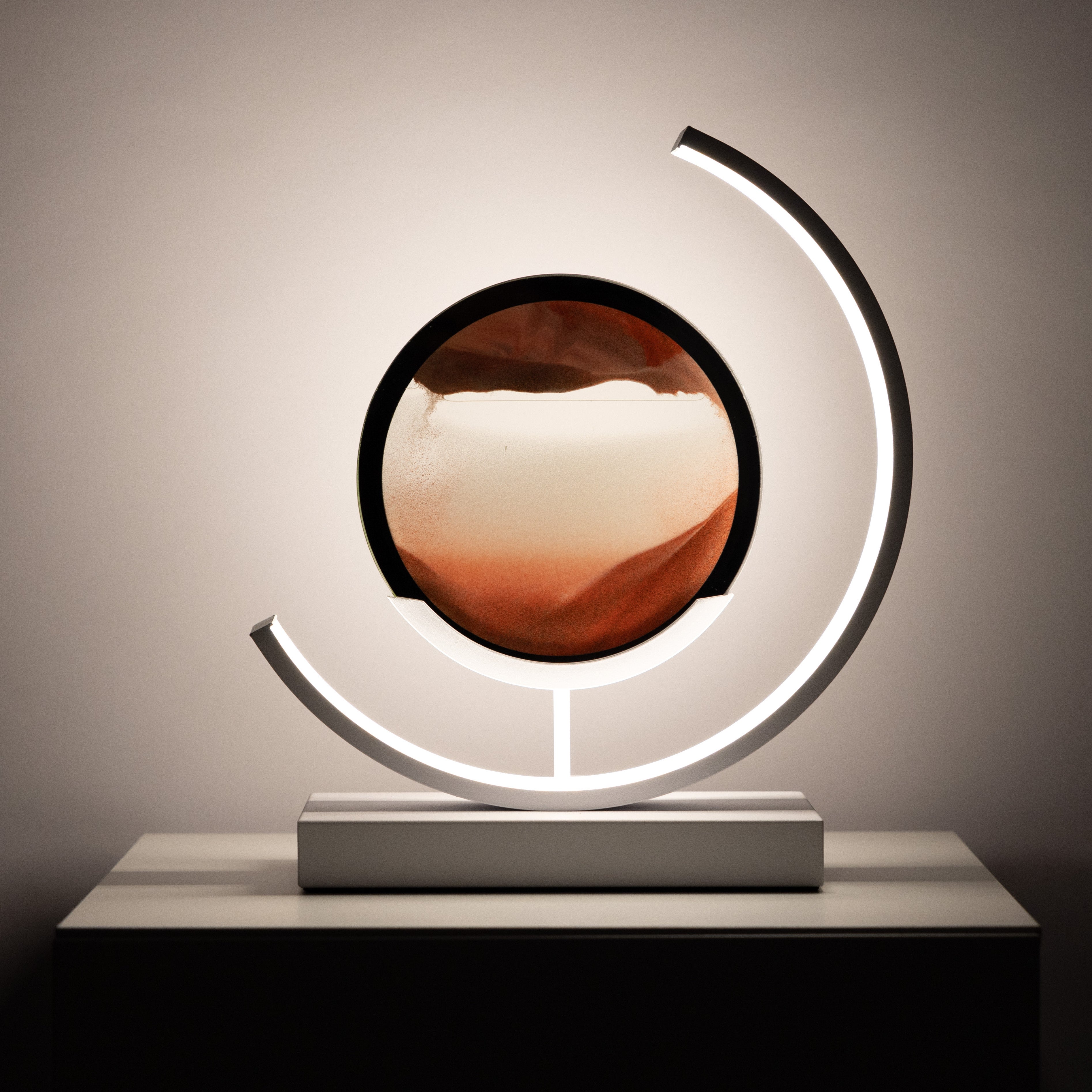 Minimalist Moving Sand Art Lamp with LED Glow