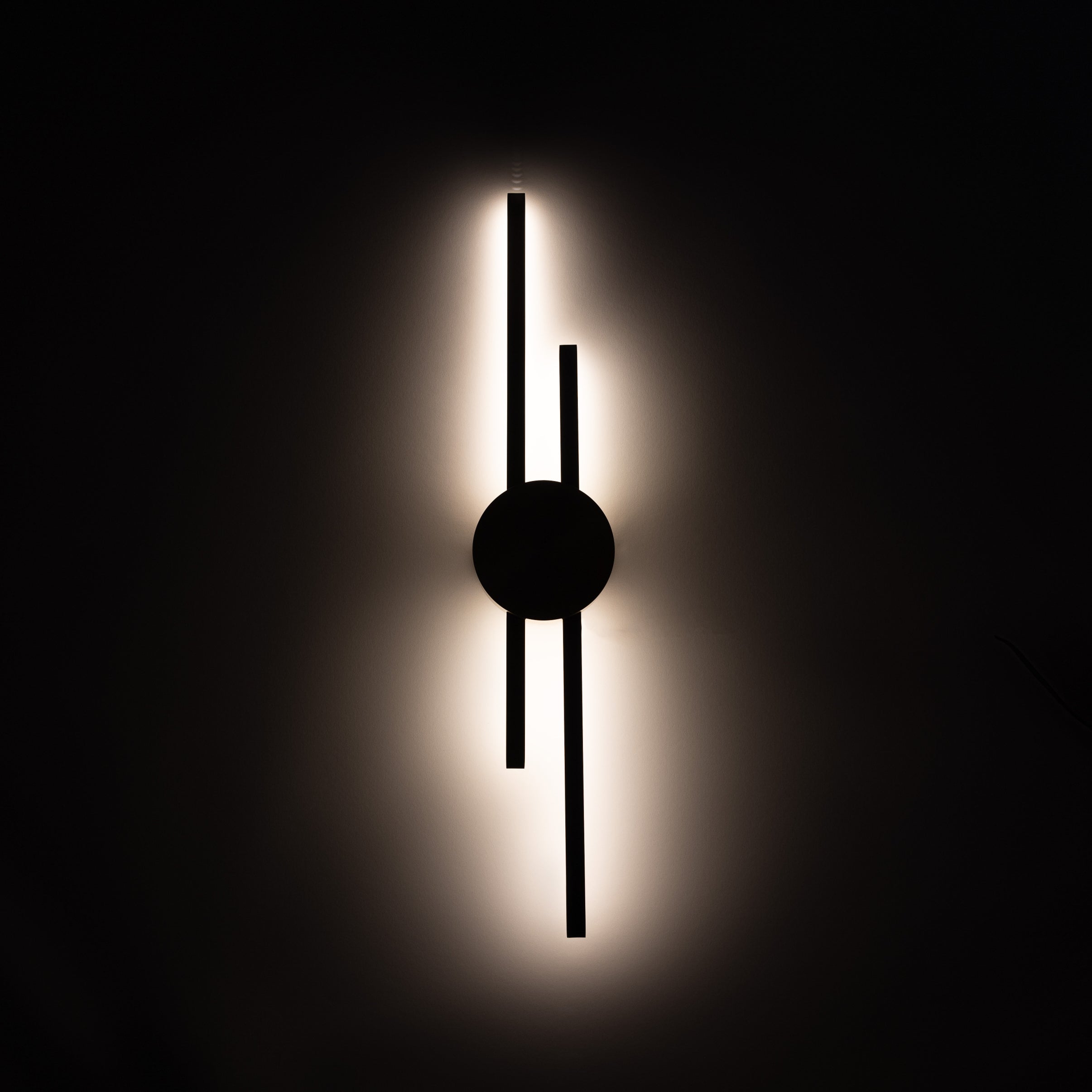 Brass Linear Wall Sconce with Dimmable Glow
