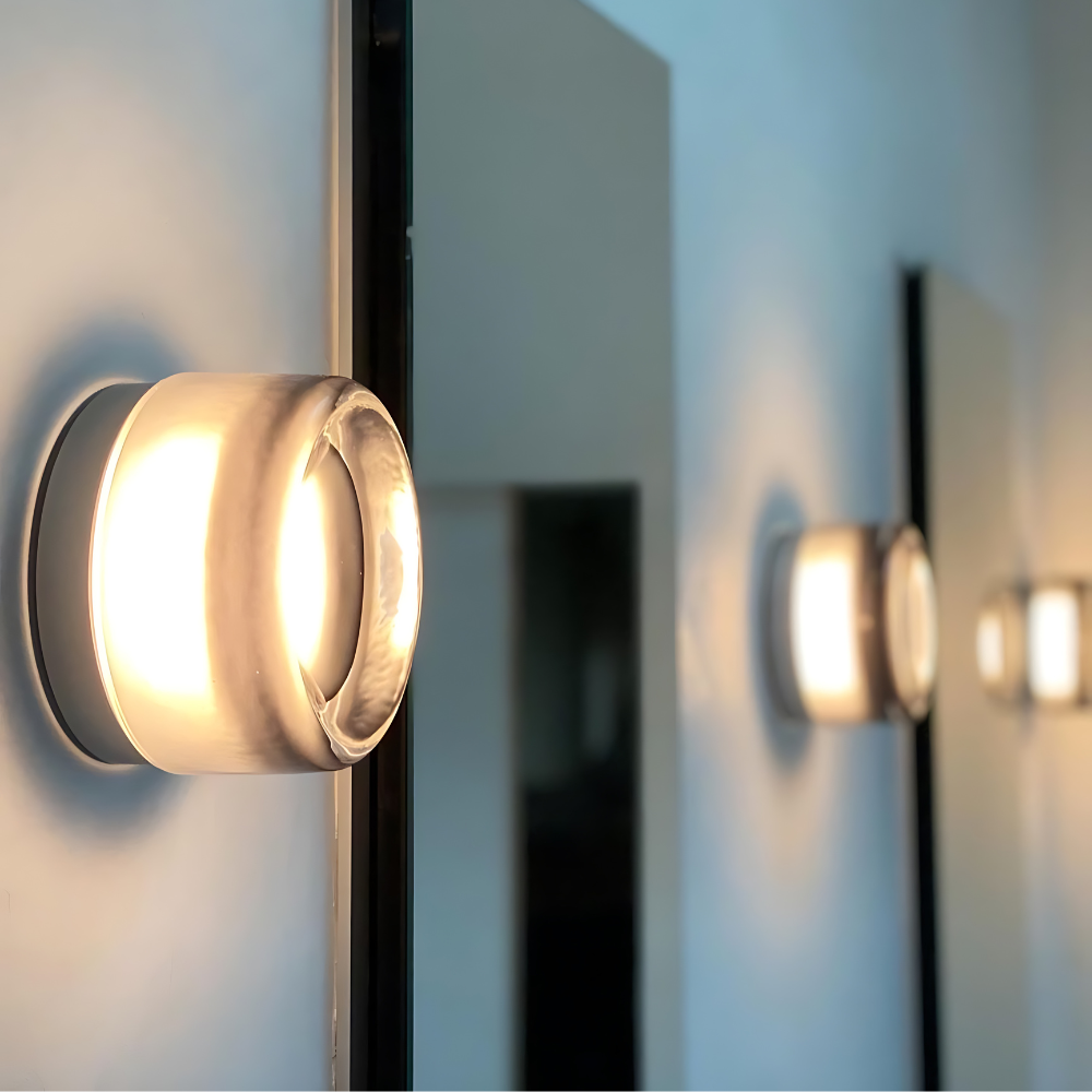 Nordic Acrylic Wall Sconce with Dimple Shade