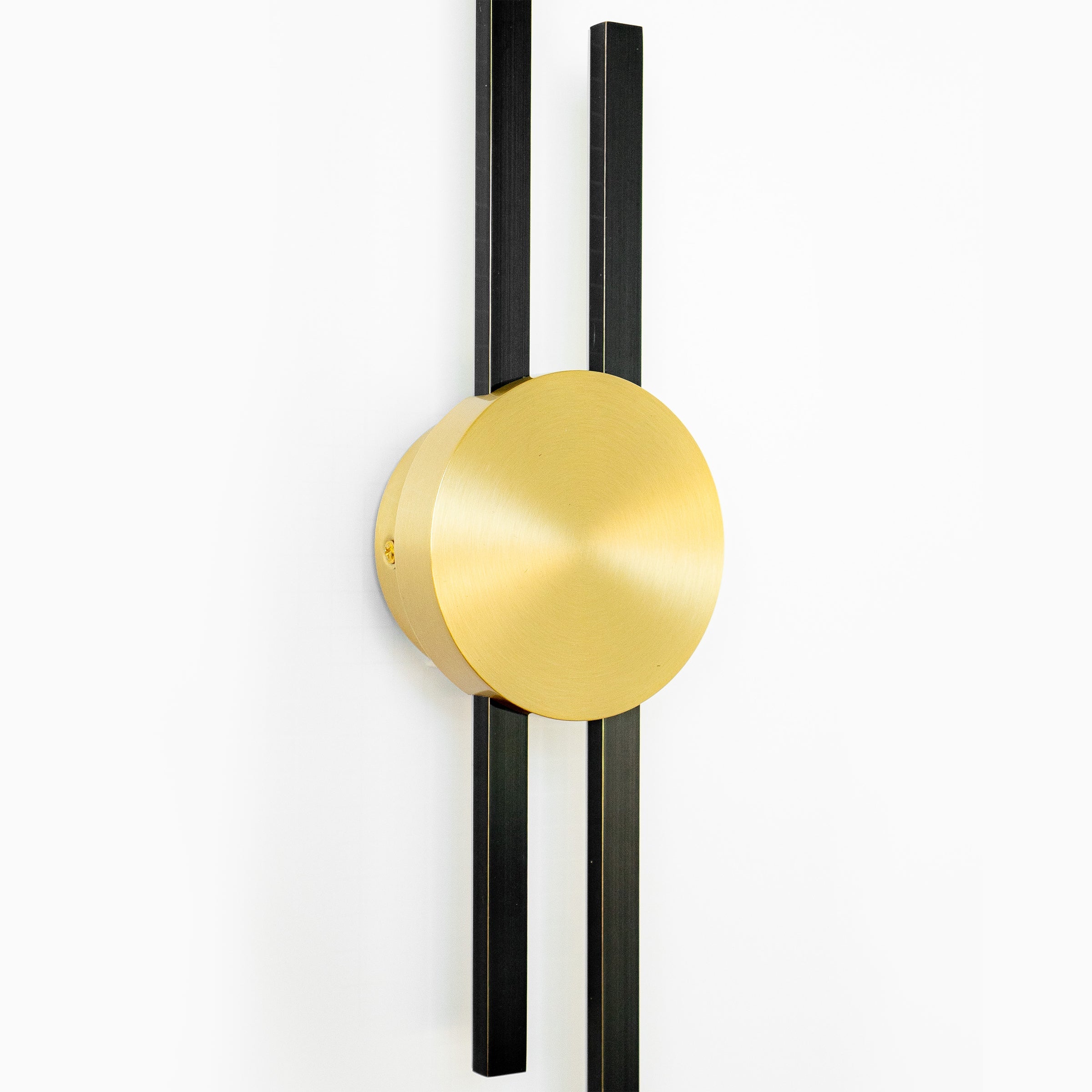 Brass Linear Wall Sconce with Dimmable Glow