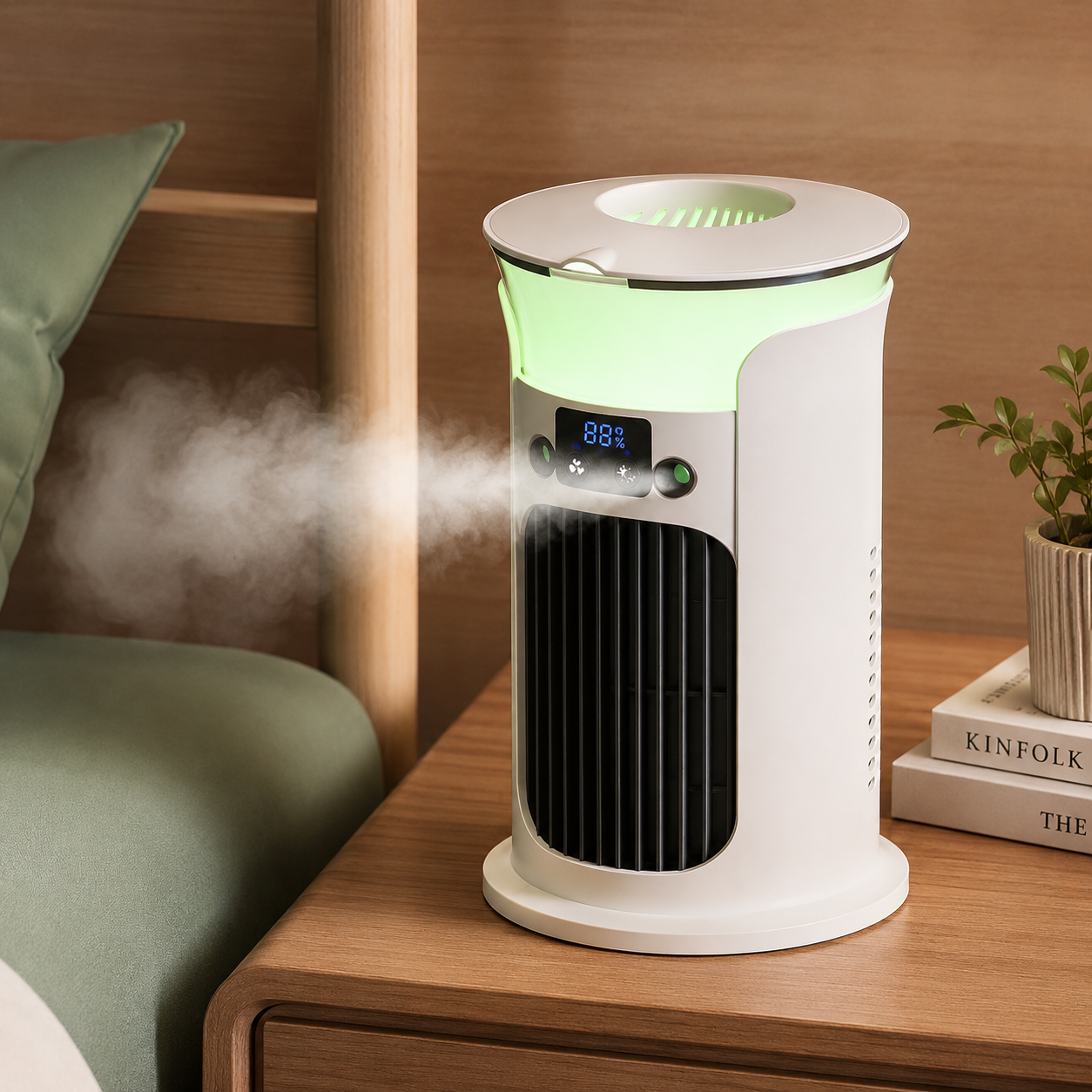 Portable Air Cooler with Mist and RGB Light