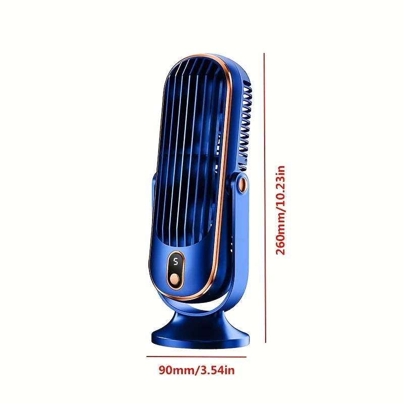 Rechargeable Desktop Fan with Digital Display