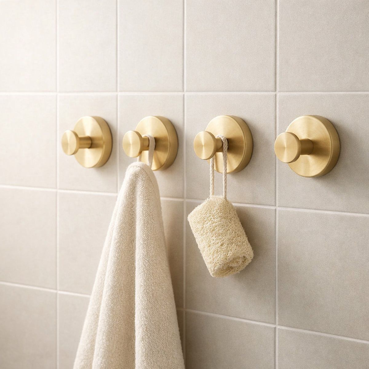 4 Pack Suction Hooks Stainless Steel No Drill Wall Hooks For Bathroom And Kitchen - Image 1