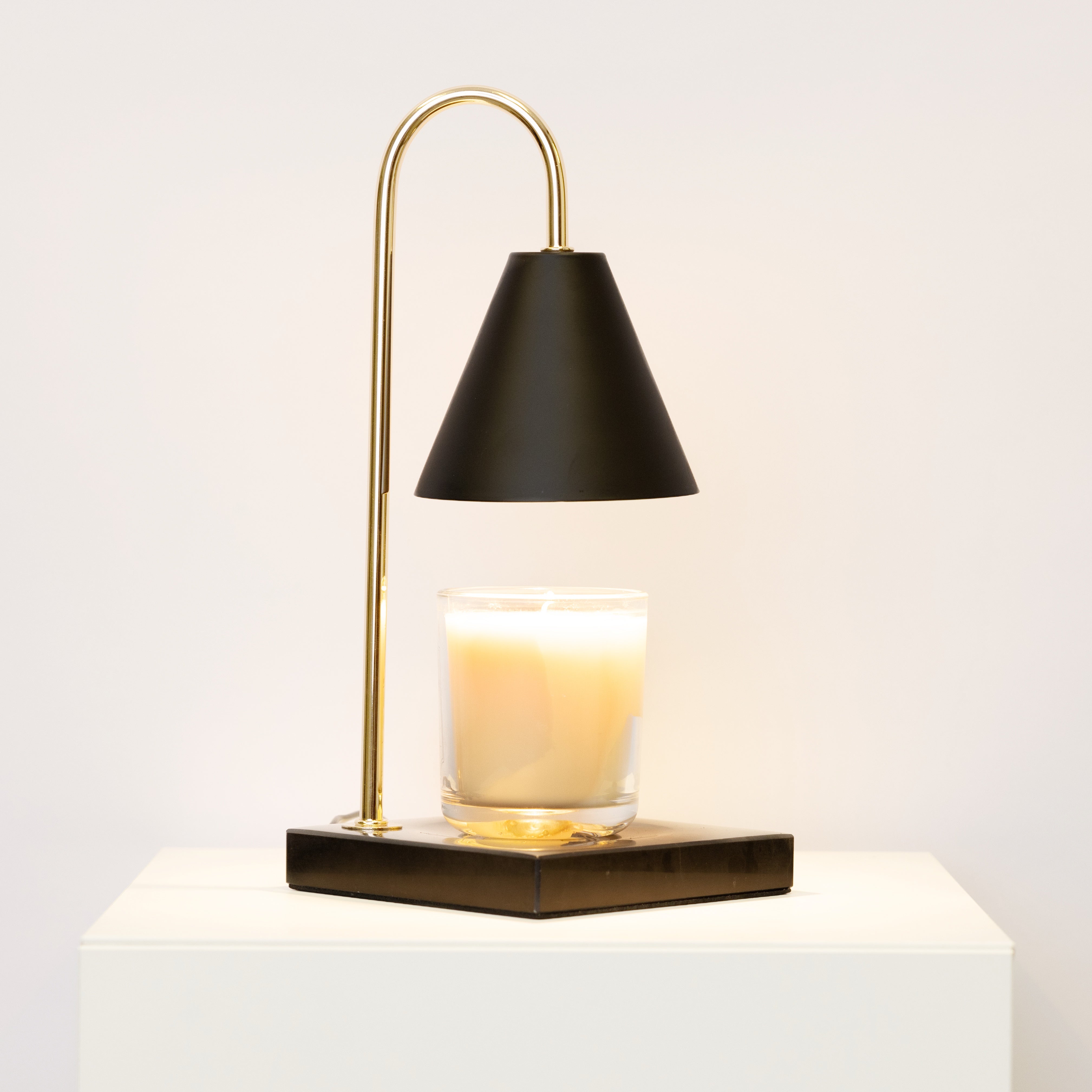 Marble Candle Warmer Lamp with Dimmable Glow