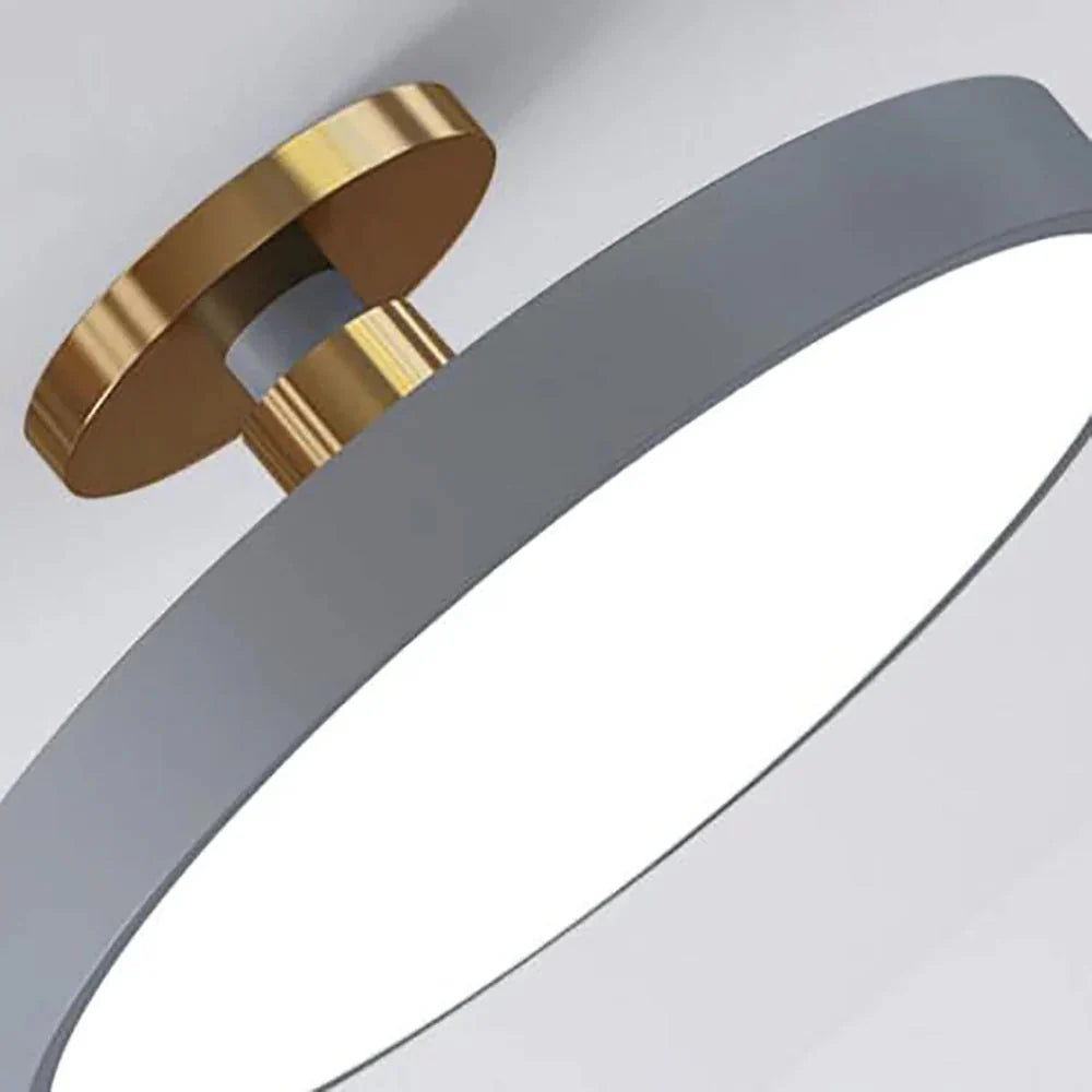 Modern Brass LED Ceiling Light with Acrylic