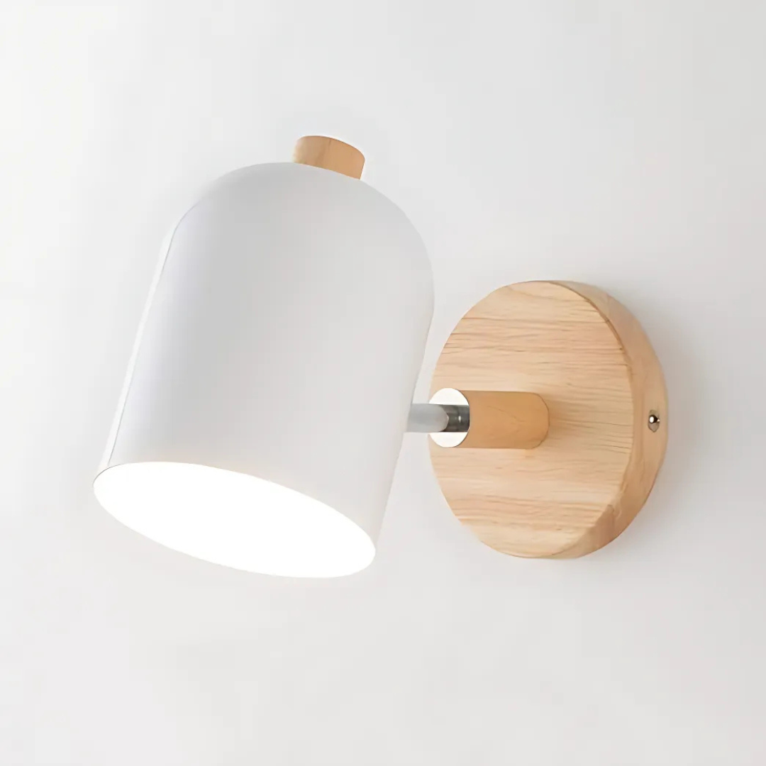 Scandinavian Wood LED Wall Sconce Color Shade