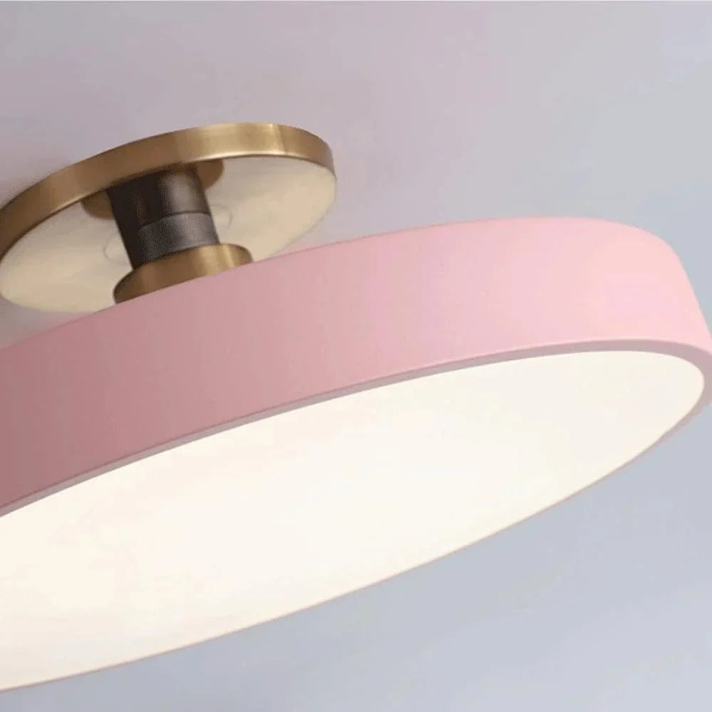 Modern Brass LED Ceiling Light with Acrylic