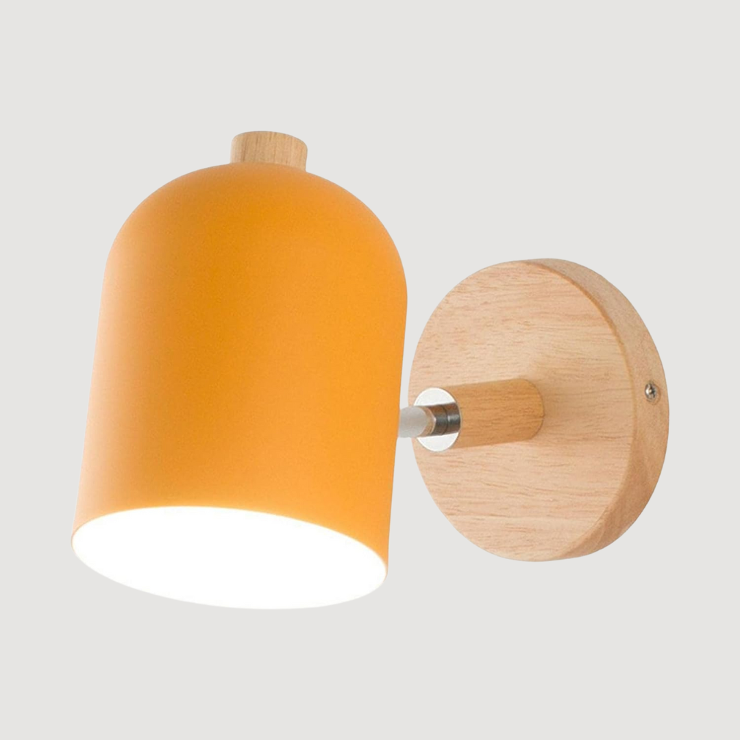 Scandinavian Wood LED Wall Sconce Color Shade