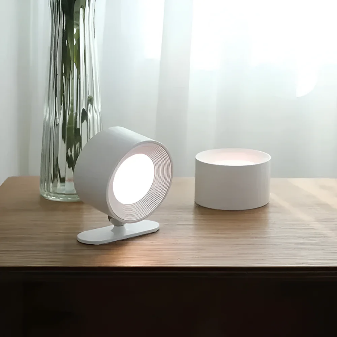Modern Adjustable LED Wall Light with Wood