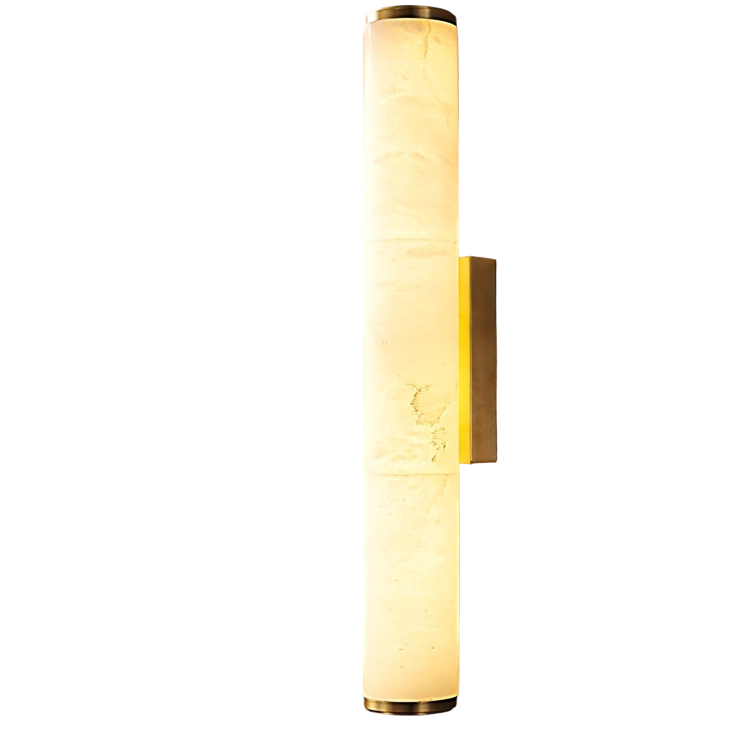 Modern Marble Wall Sconce with Warm LED Glow
