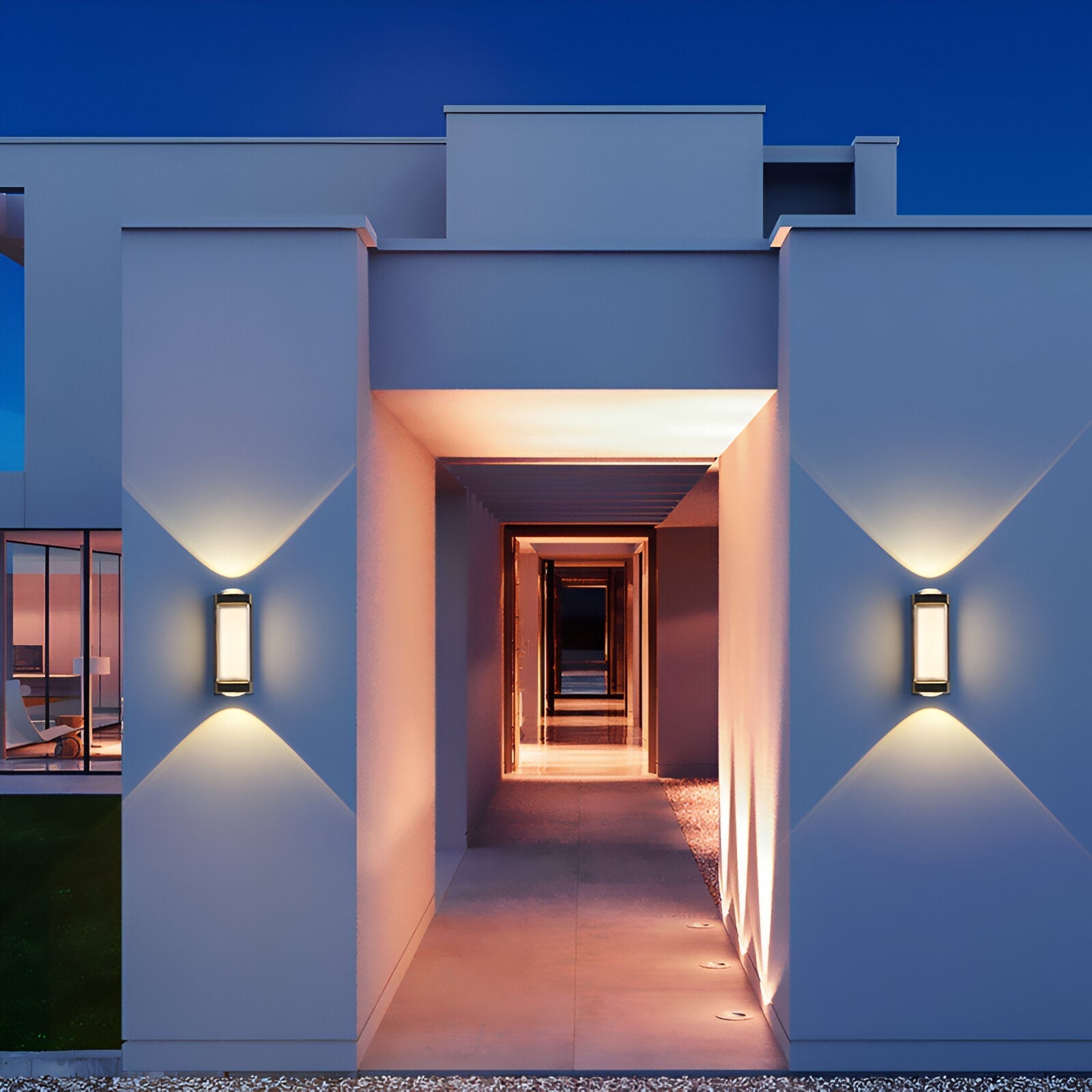 Acrylic Wall Sconce with Up and Down LED Glow