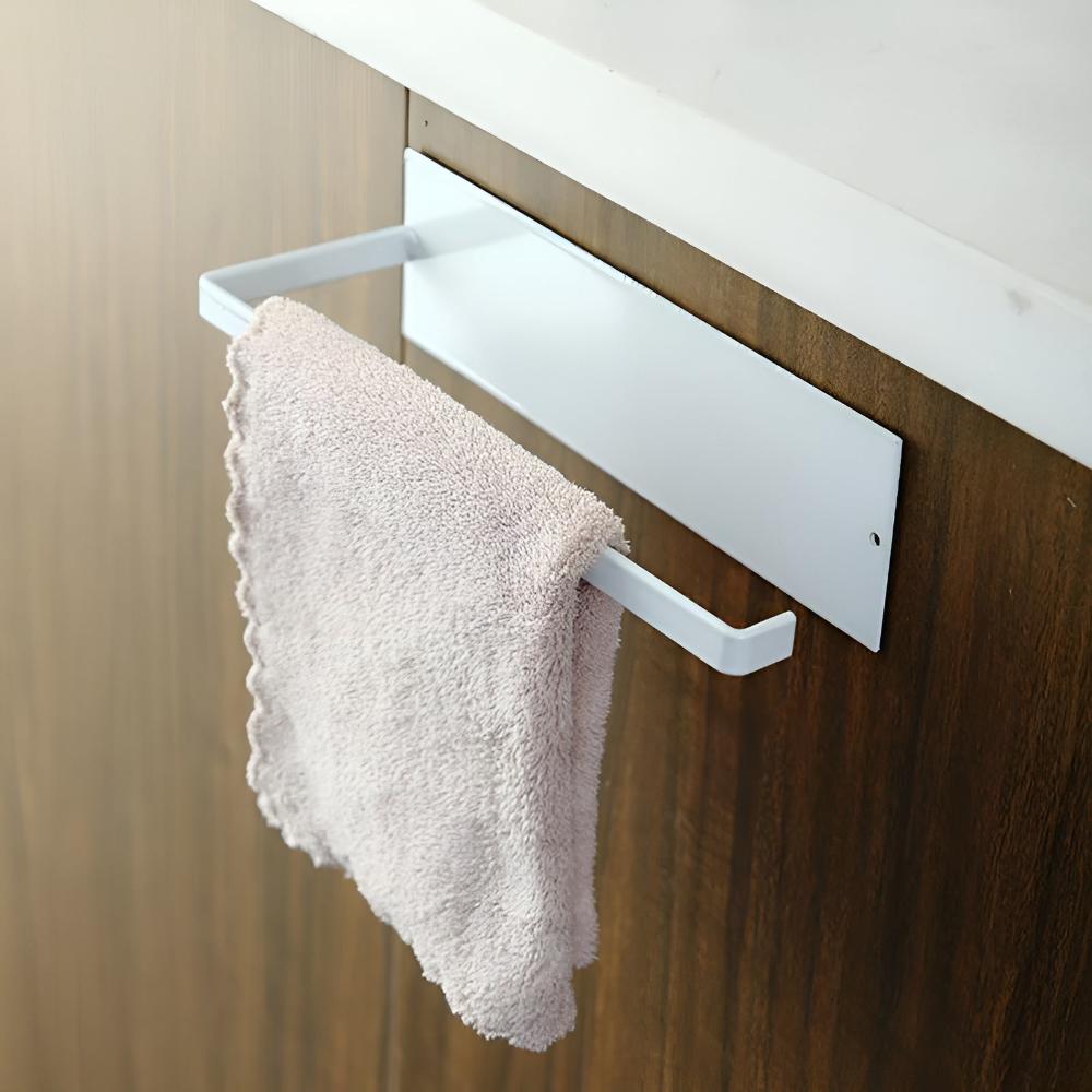 Adhesive Iron Paper Towel Holder with Shelf