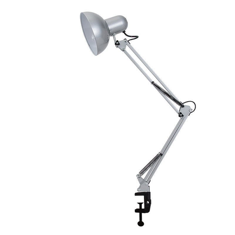 Adjustable Metal Clamp Desk Lamp with Spring