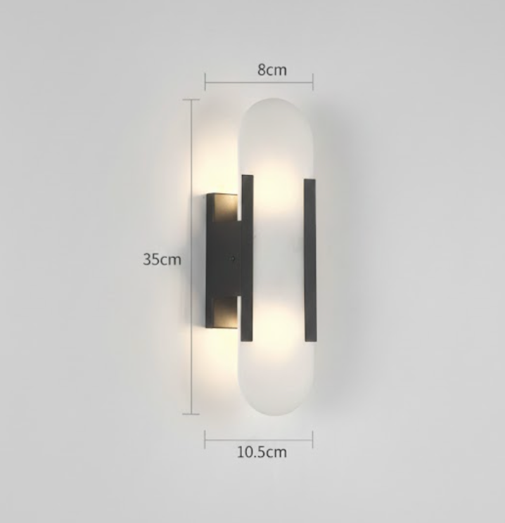 Alabaster Marble Wall Sconce with LED Light
