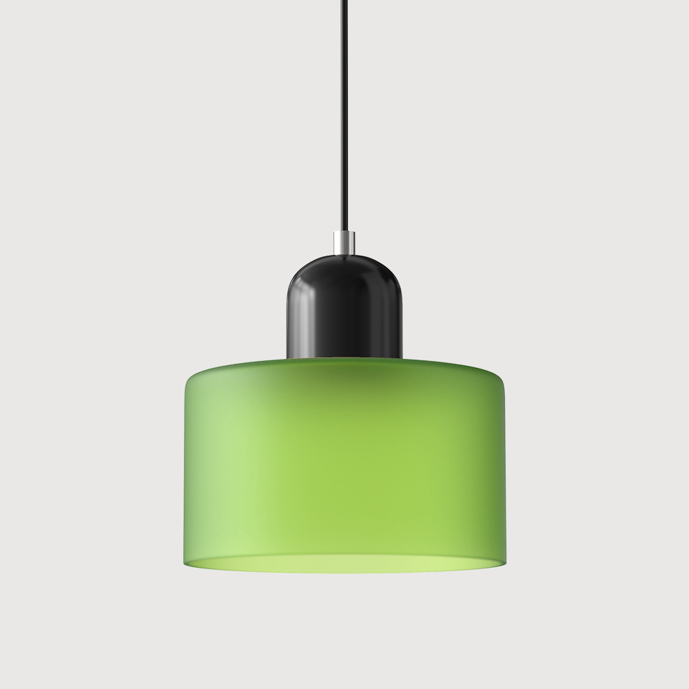 Bauhaus Glass Cylinder Pendant Light Colorful