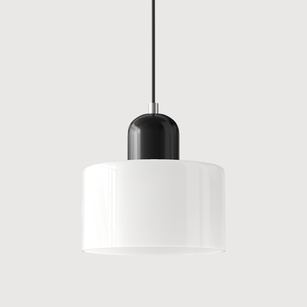 Bauhaus Glass Cylinder Pendant Light Colorful