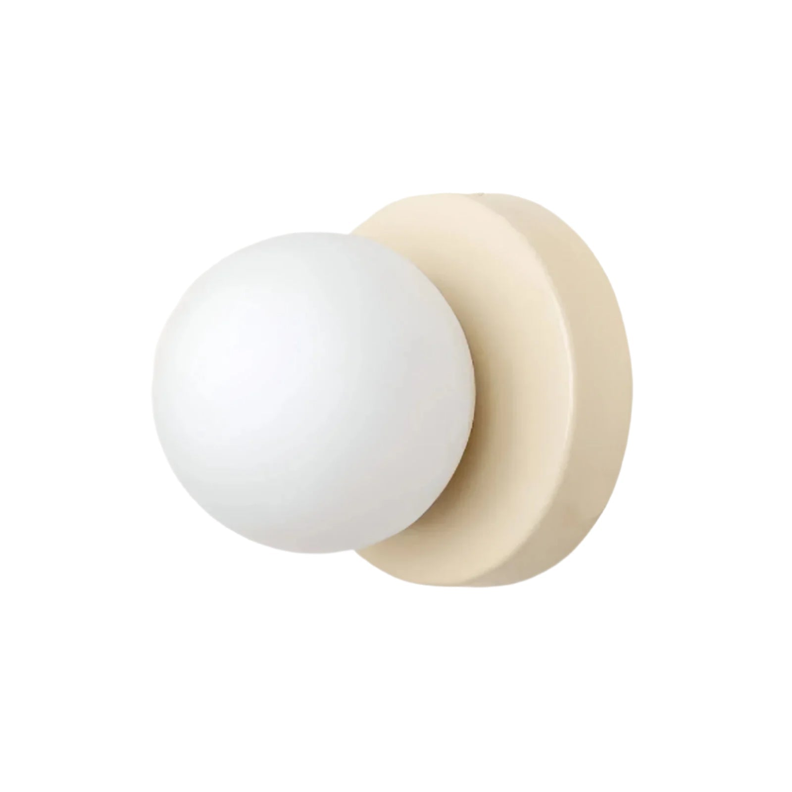 Nordic Glass Globe Sconce with Metal Mount