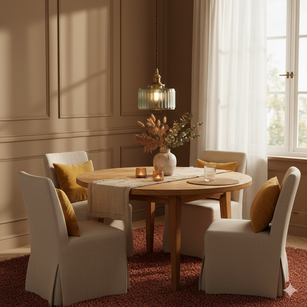 Brass Glass Pendant Light with Textured Shade