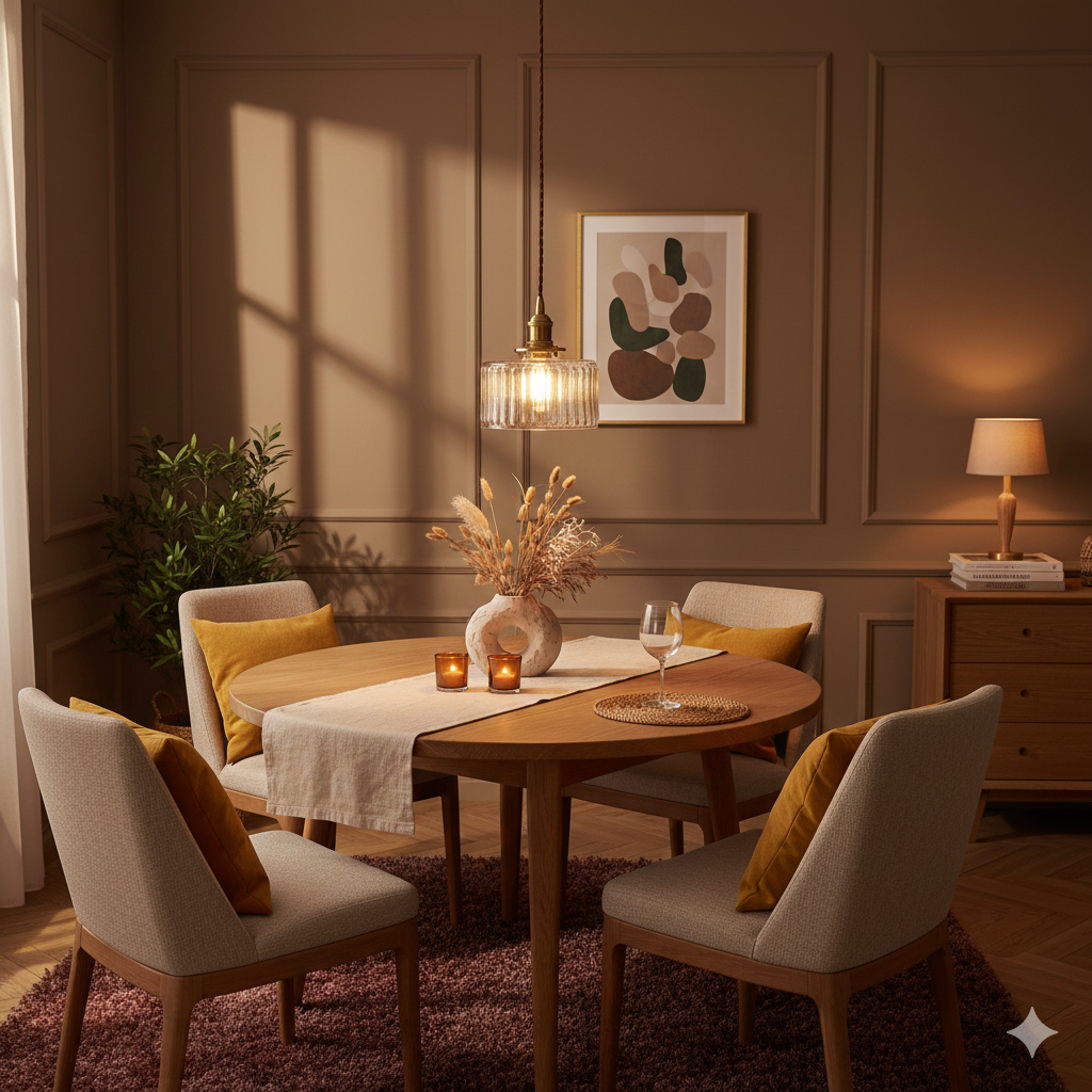 Brass Glass Pendant Light with Textured Shade