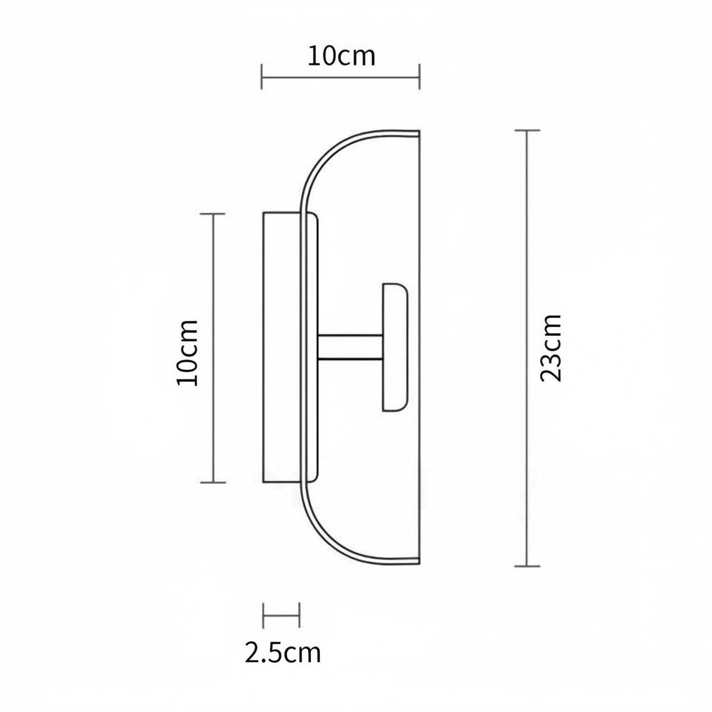 Brass Glass Round Wall Sconce with Halo Glow