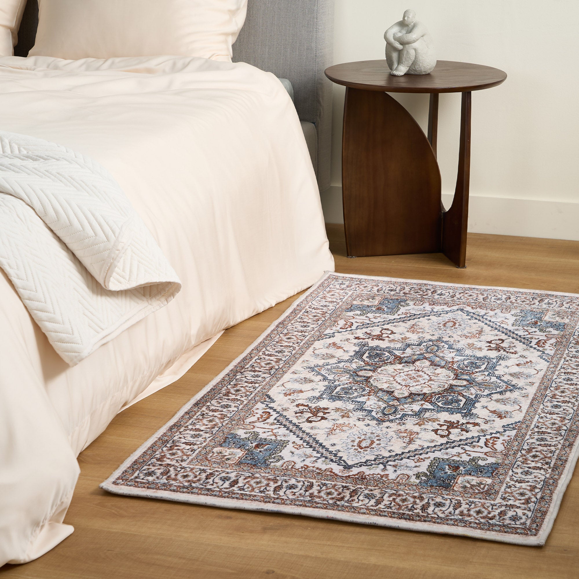 Classic Persian Area Rug with Non-Slip Back