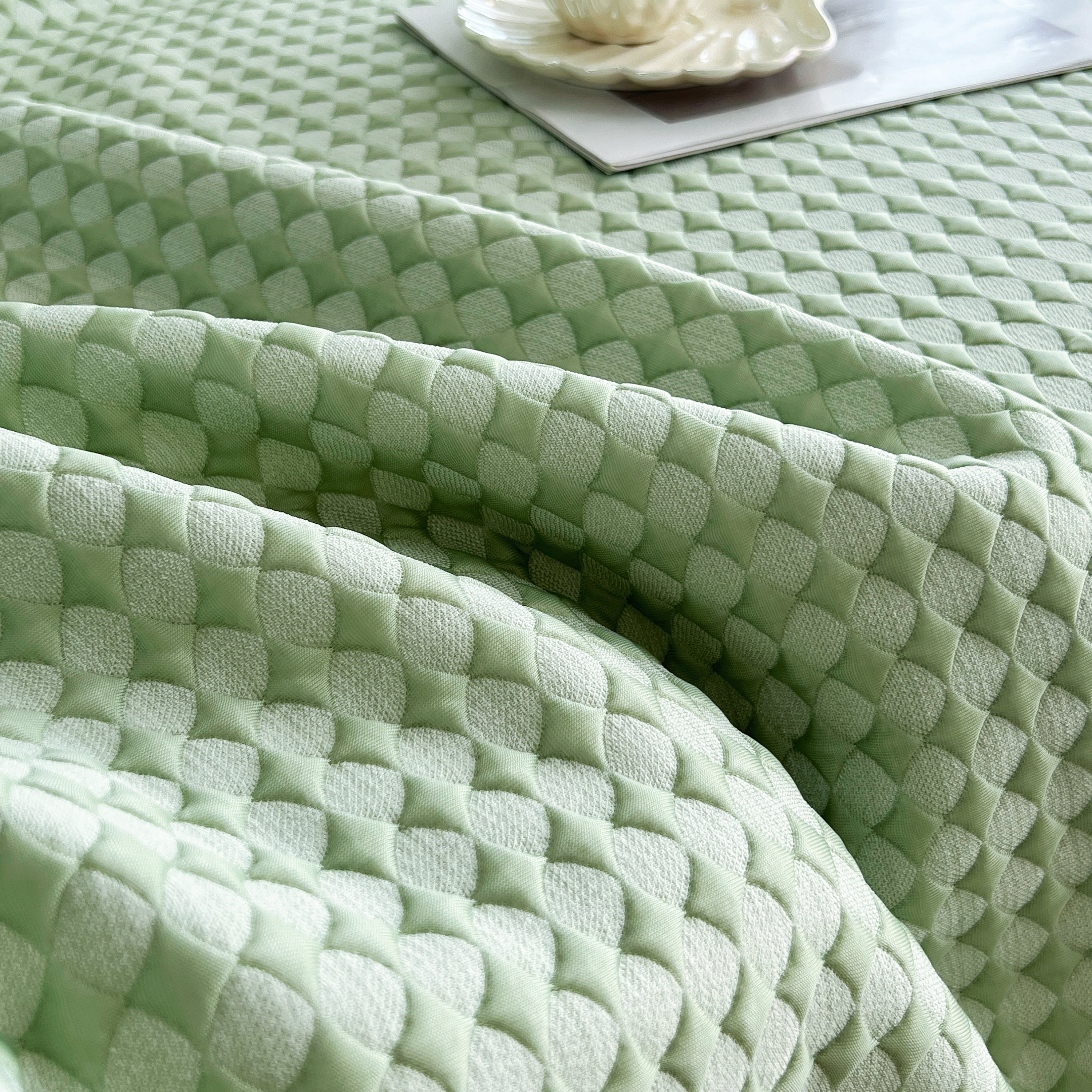 Cooling Textured Sofa Cover with Soft Drape