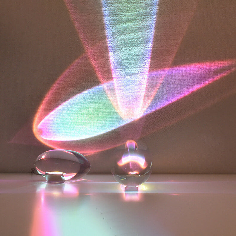Crystal Glass Prism Rainbow Projection Lamp