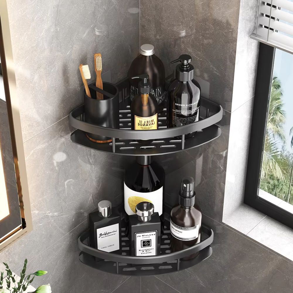 Curved Shower Caddy with Open Frame