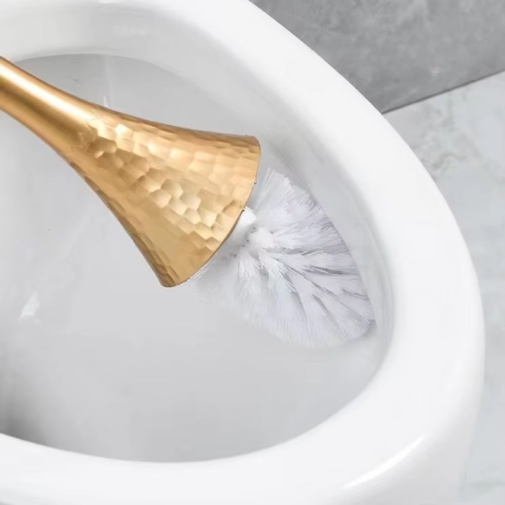 Decorative Toilet Brush with Hammered Base