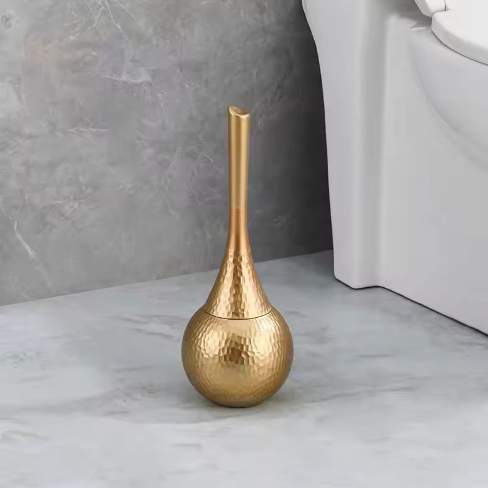 Decorative Toilet Brush with Hammered Base