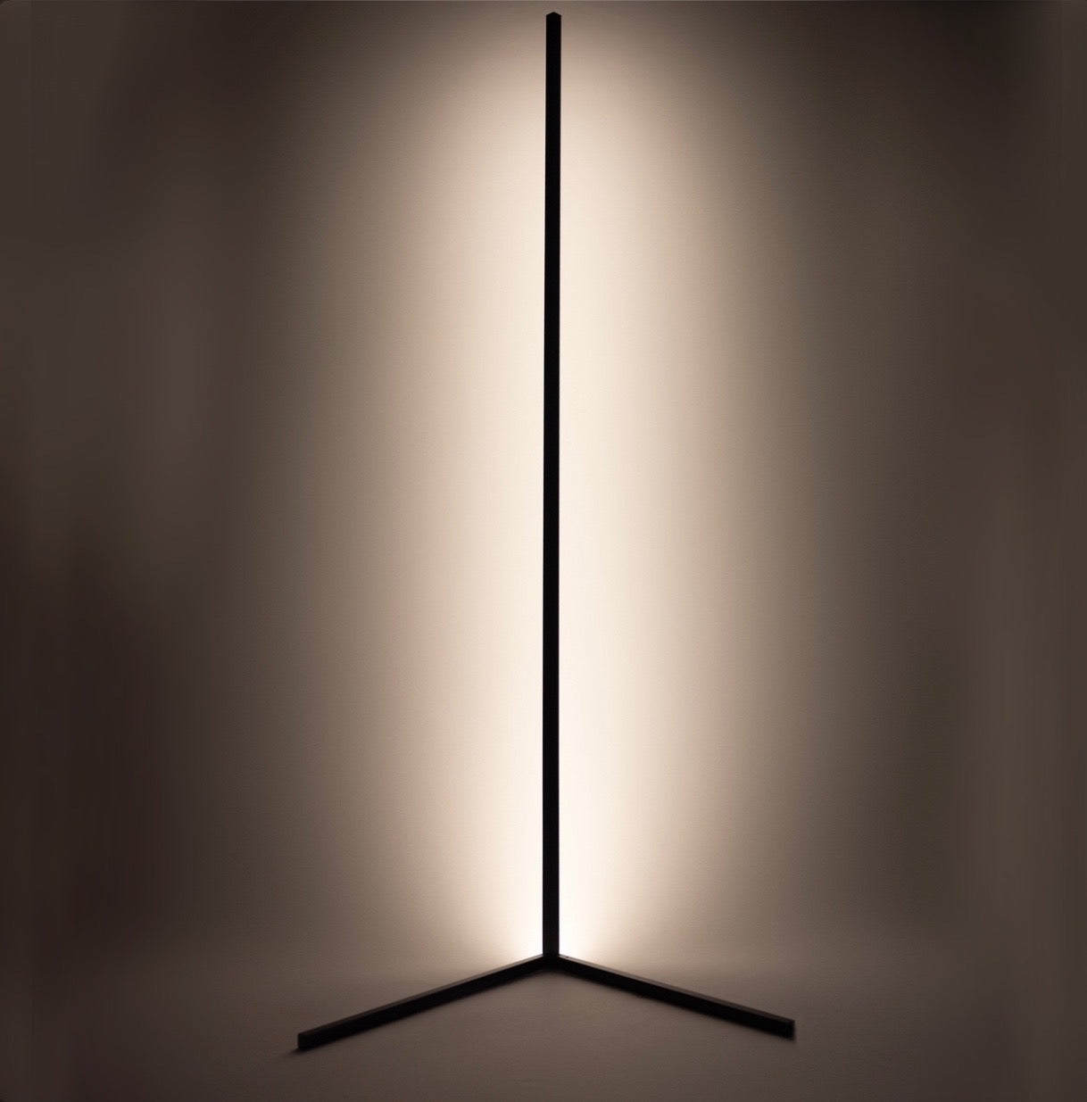 Dimmable LED Corner Floor Lamp with RGB Glow