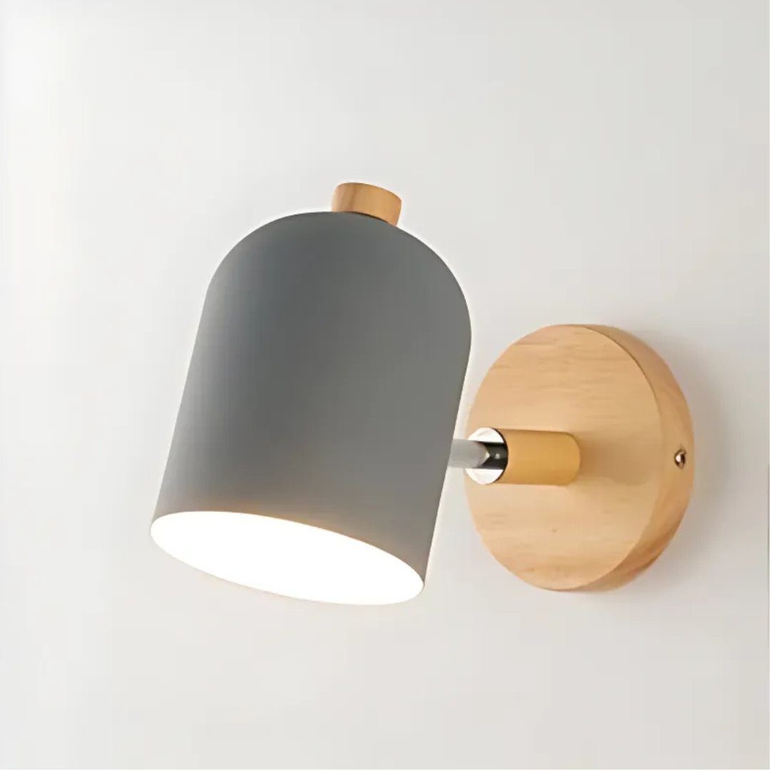Scandinavian Wood LED Wall Sconce Color Shade
