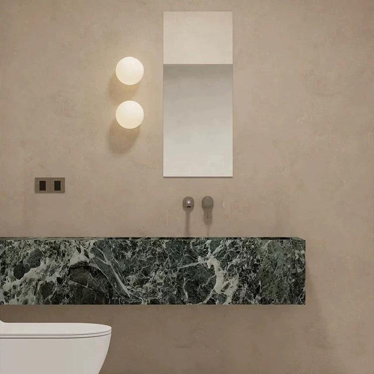 Frosted Glass Globe LED Wall Sconce Light