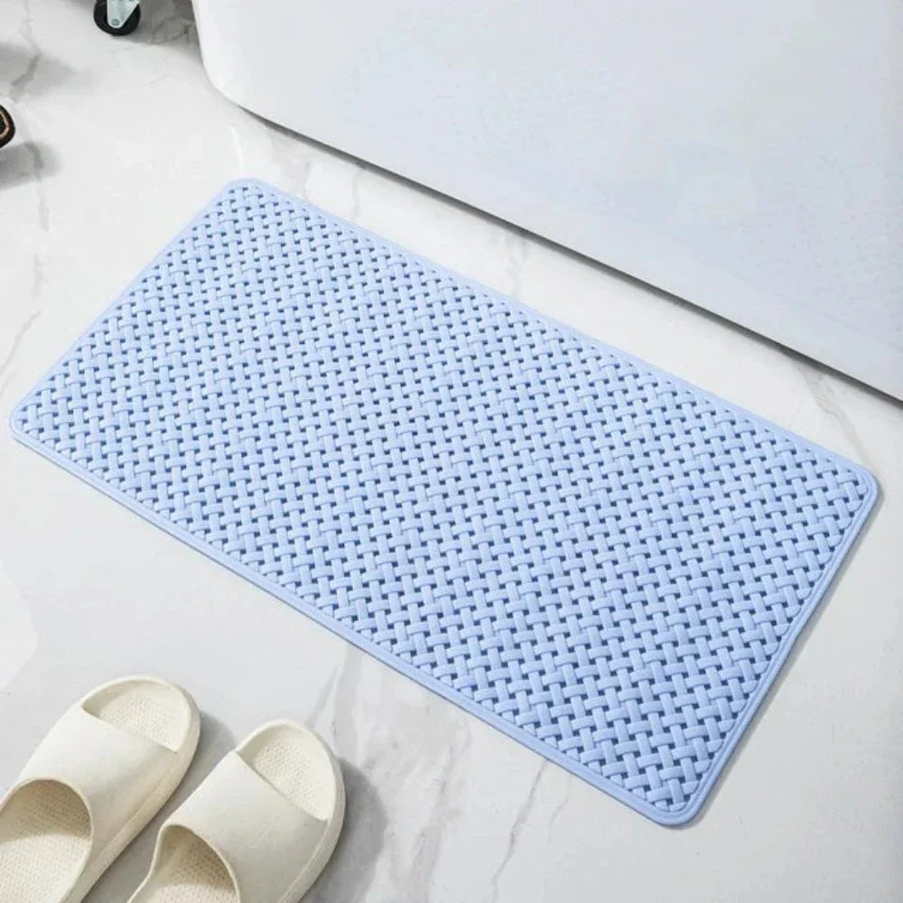 Gray Non Slip Bathtub Mat with Drain Holes
