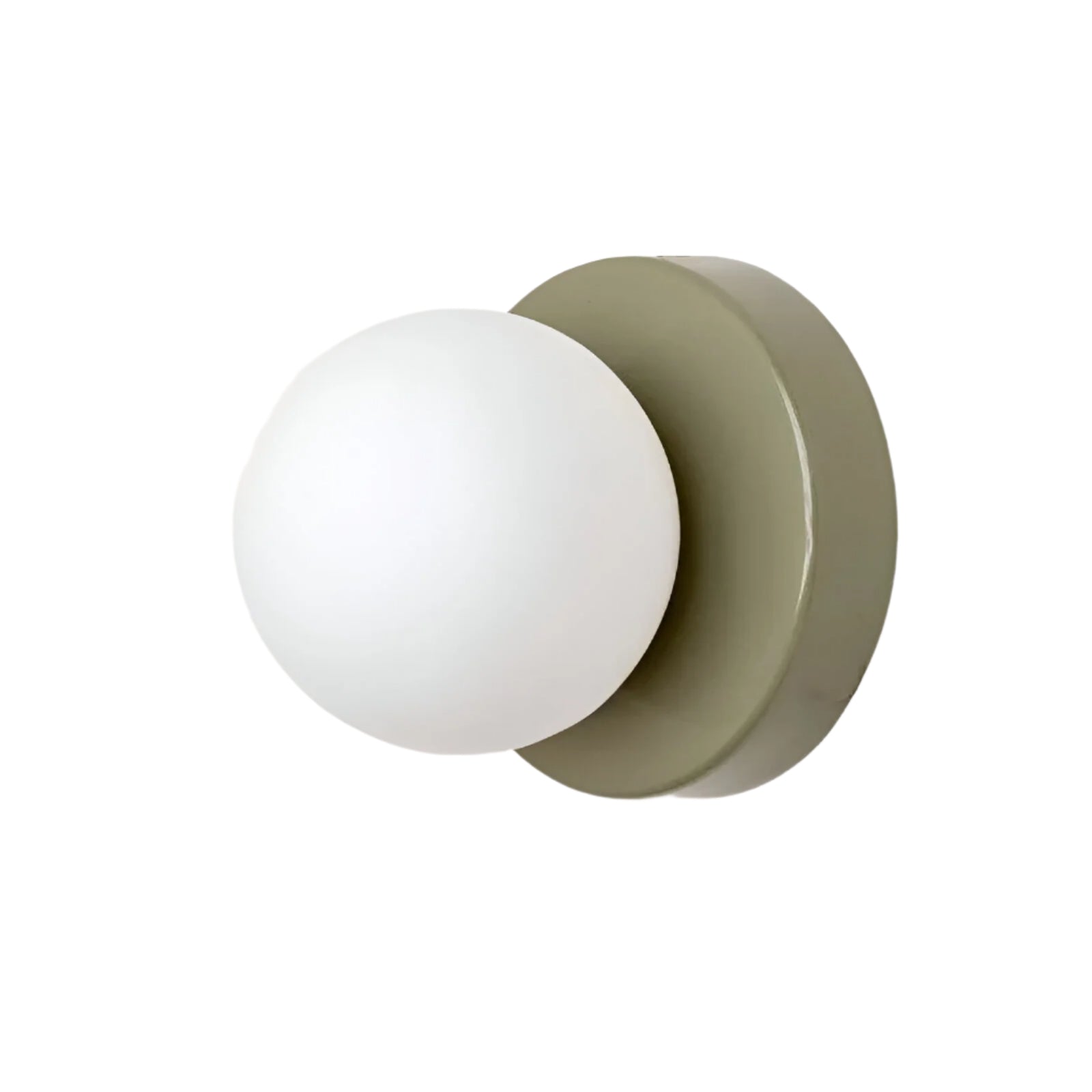 Nordic Glass Globe Sconce with Metal Mount