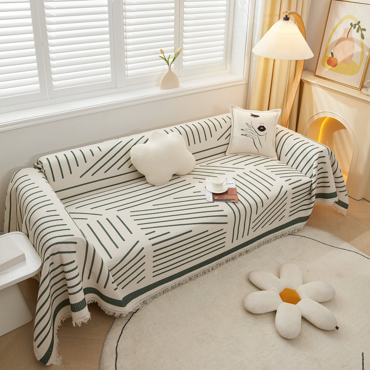 High-Quality Fabric Non-Slip Sofa Cover Throw, Throw Blankets for Couch, Furniture Covers for Pets