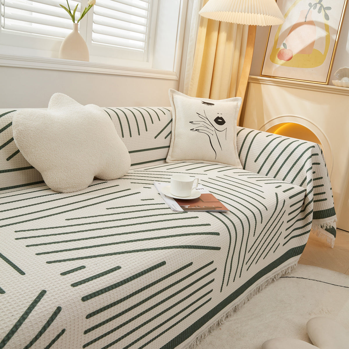 High-Quality Fabric Non-Slip Sofa Cover Throw, Throw Blankets for Couch, Furniture Covers for Pets