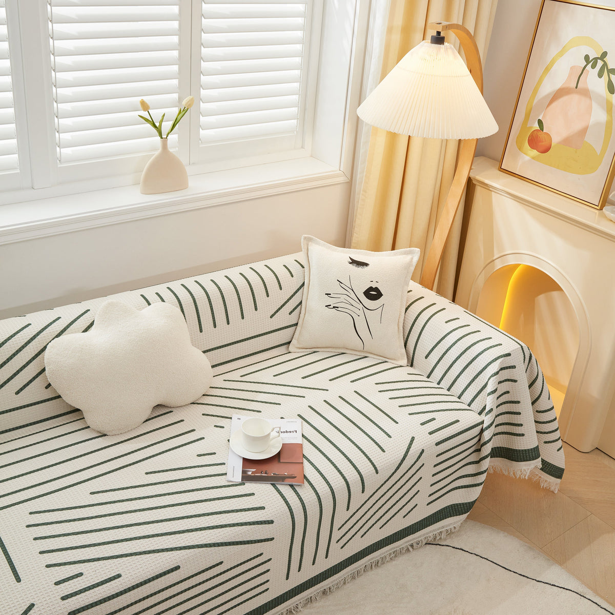 High-Quality Fabric Non-Slip Sofa Cover Throw, Throw Blankets for Couch, Furniture Covers for Pets