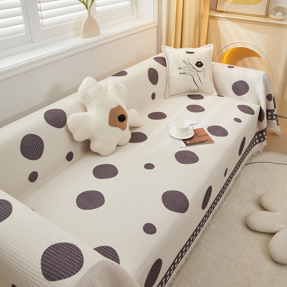 High-Quality Fabric Non-Slip Sofa Cover Throw, Throw Blankets for Couch, Furniture Covers for Pets
