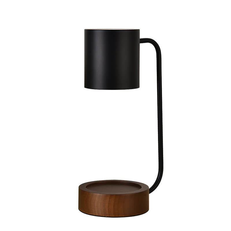 Japanese Wood Candle Warmer Lamp with Dimmer