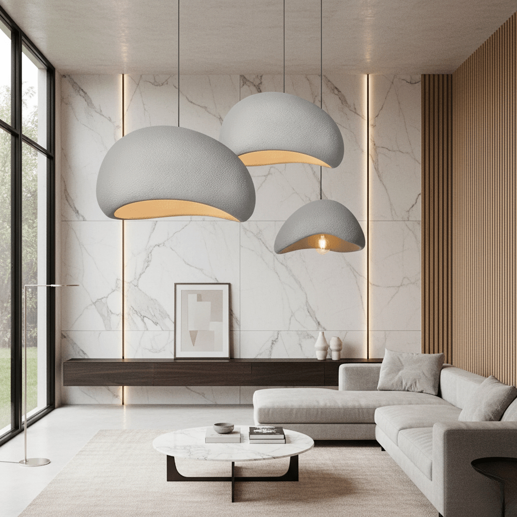 Layered Dome Pendant Light with Dimmable Glow