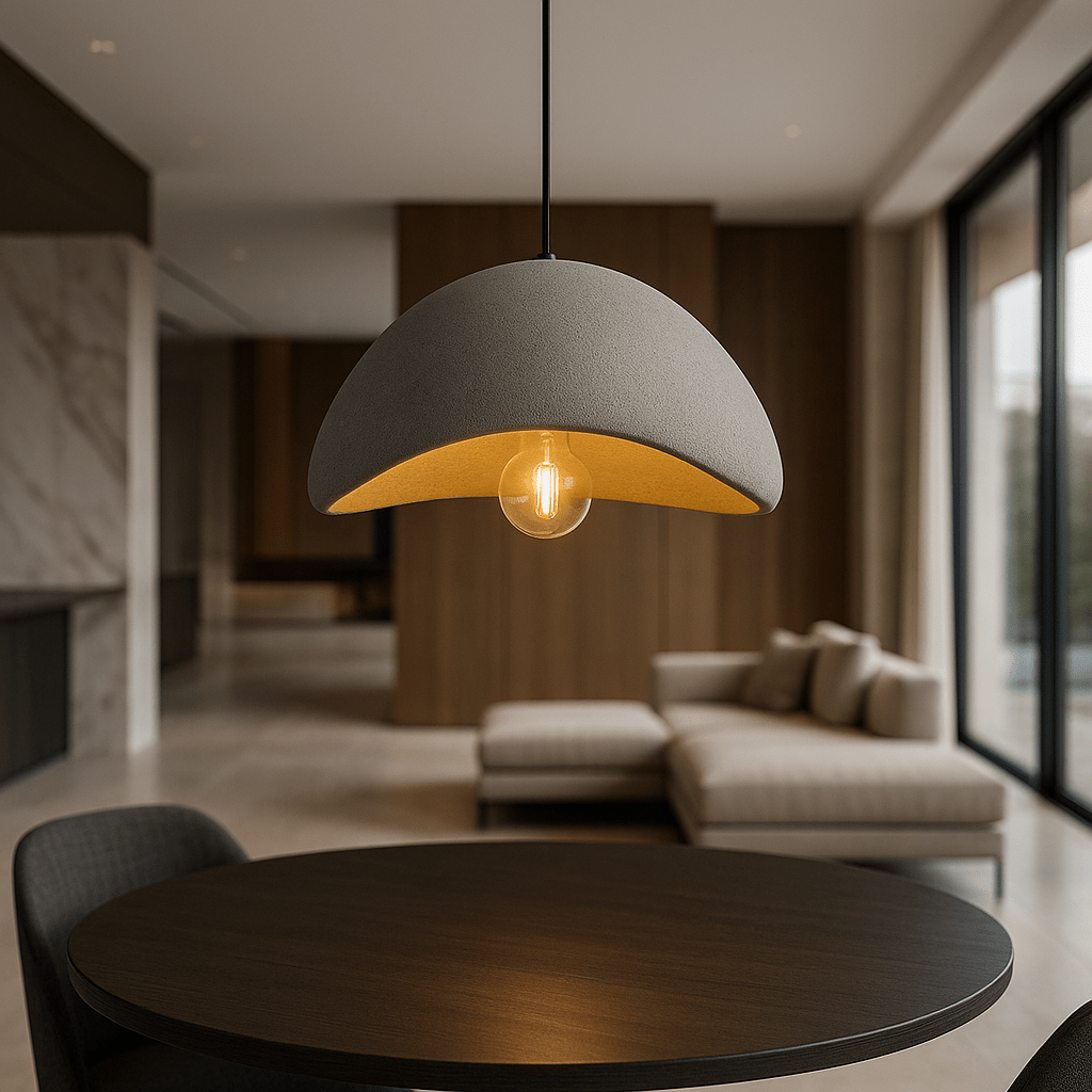 Layered Dome Pendant Light with Dimmable Glow