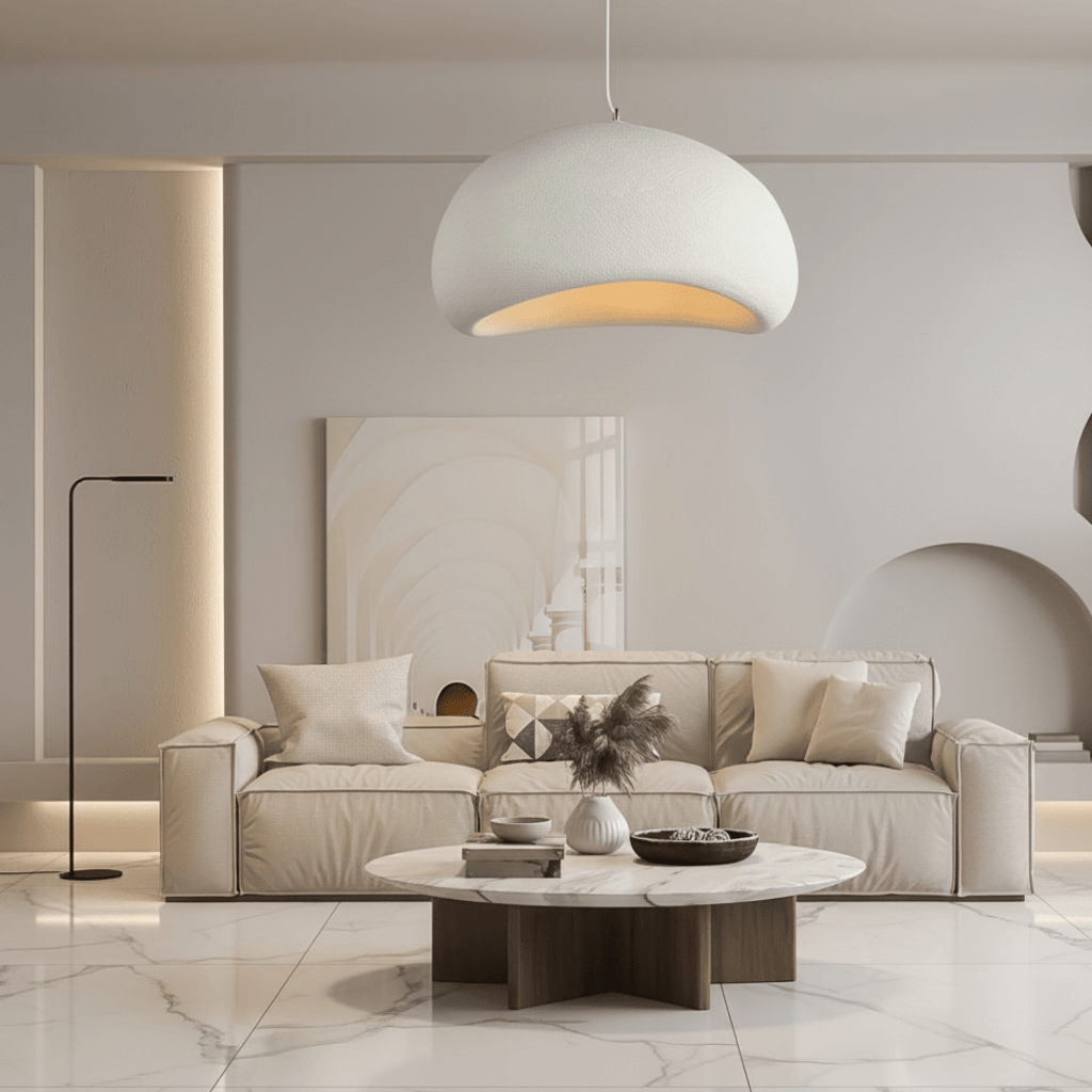 Layered Dome Pendant Light with Dimmable Glow