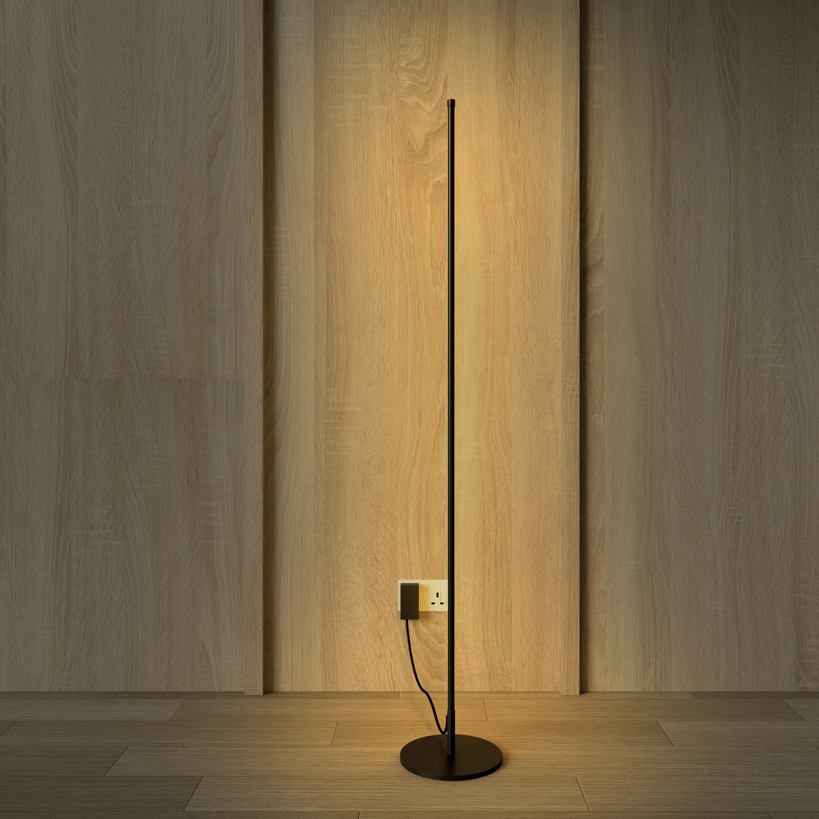 Modern Linear LED Floor Lamp with Soft Glow