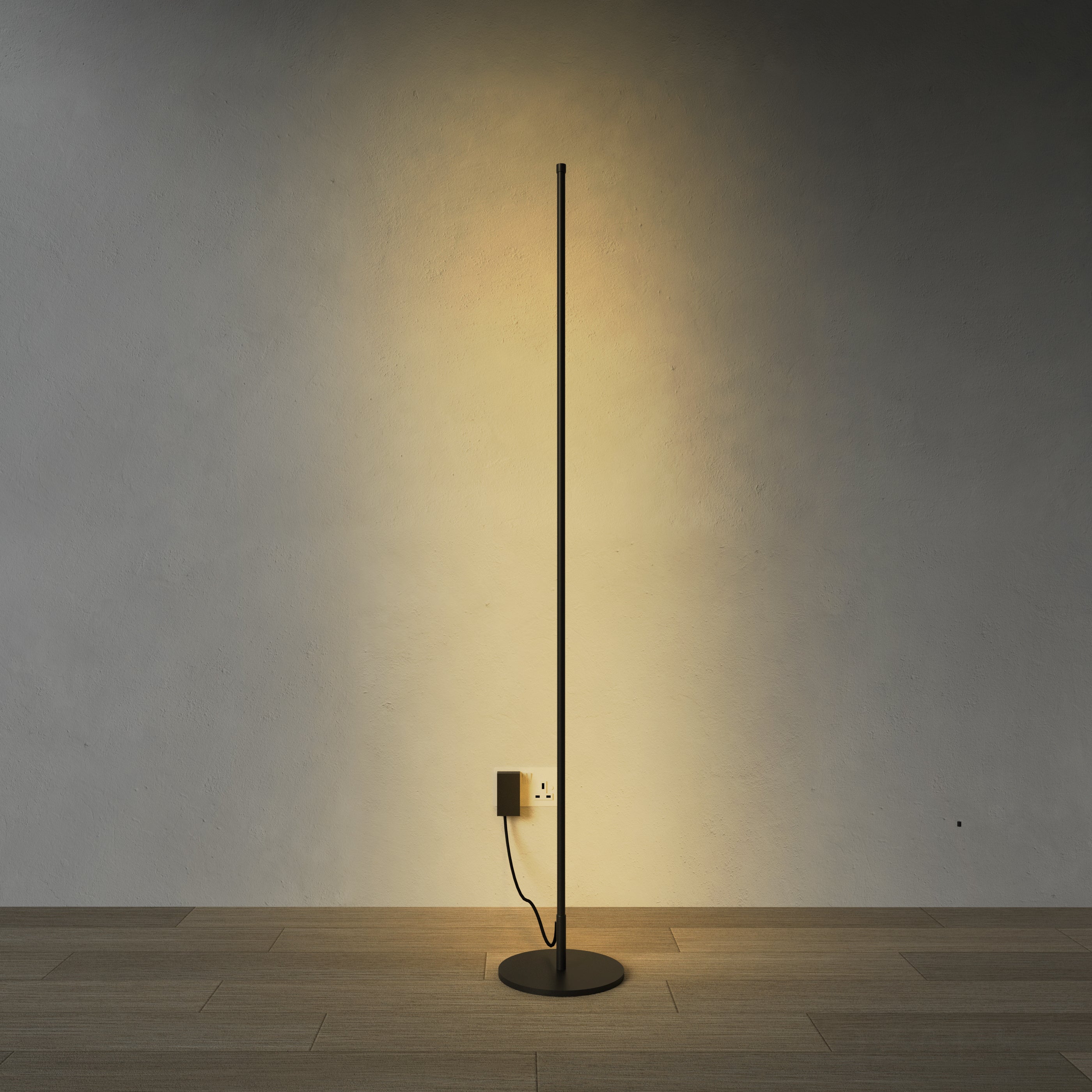 Modern Linear LED Floor Lamp with Soft Glow